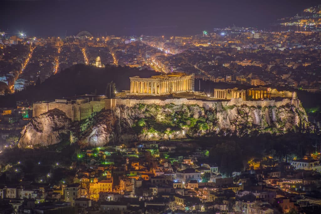Athens at Night Small-Group Walking Tour with Dinner - 3