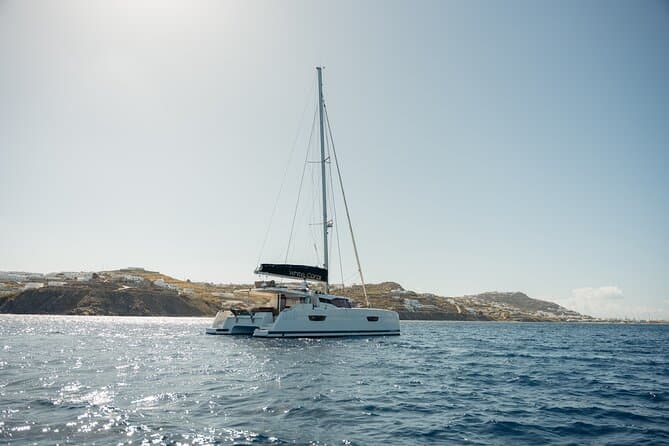 Semi-Private Brand-New Catamaran Cruise in Mykonos with Meal, Drinks & Transport - 5